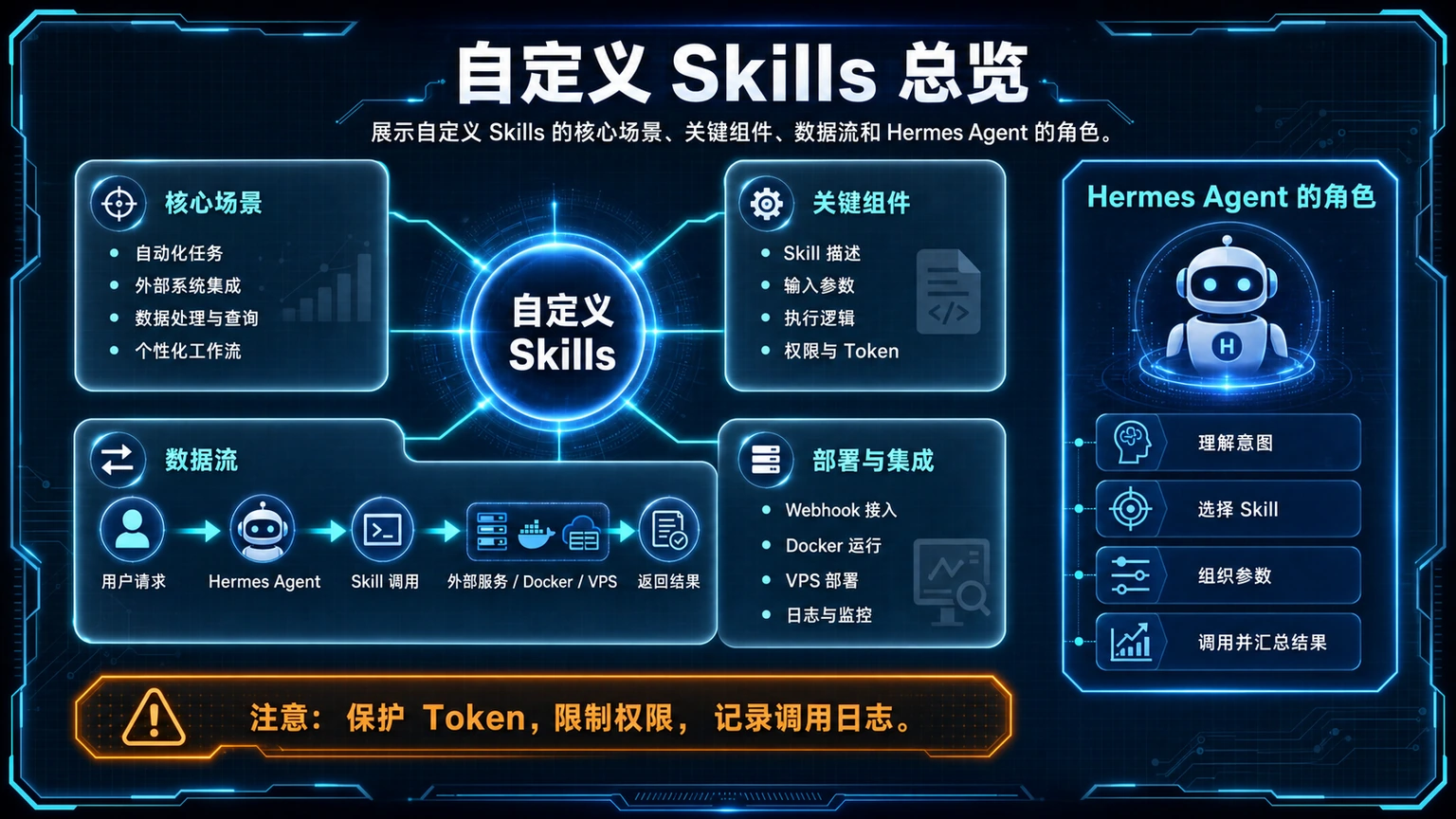 自定义 Skills 总览图